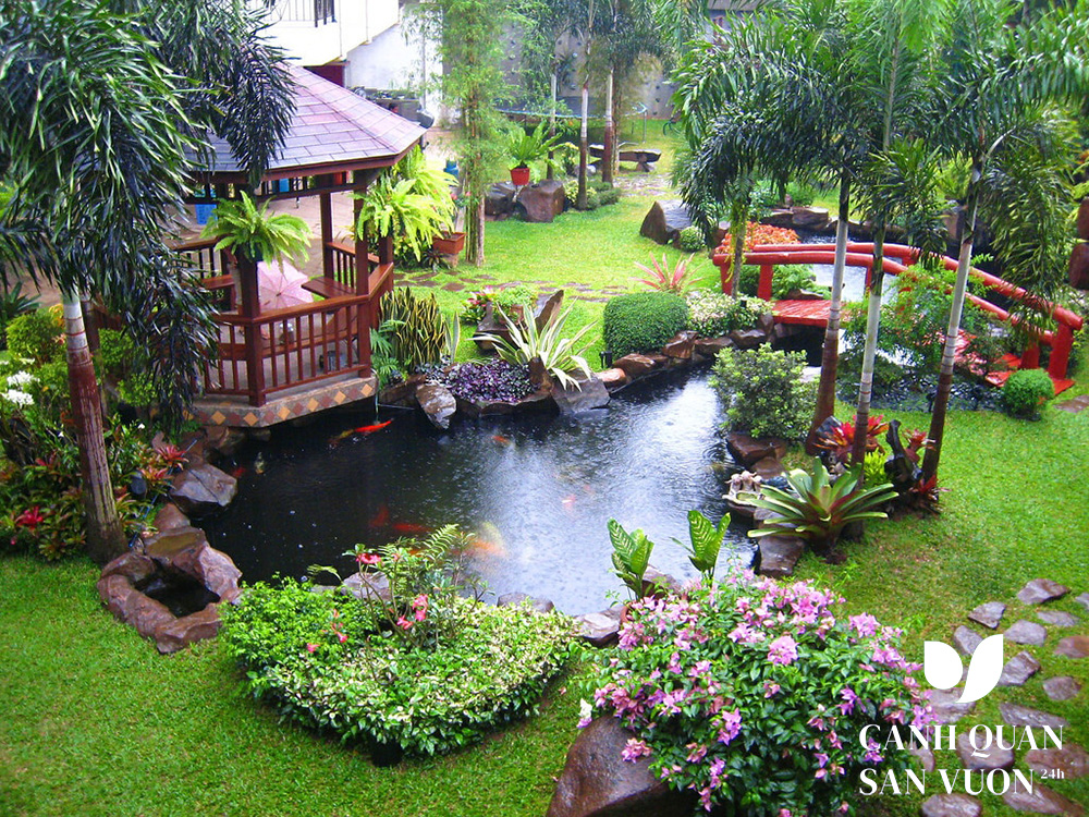 Một số thế phong thủy sân vườn
