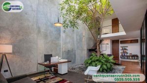 Phòng Khách Có Giếng Trời