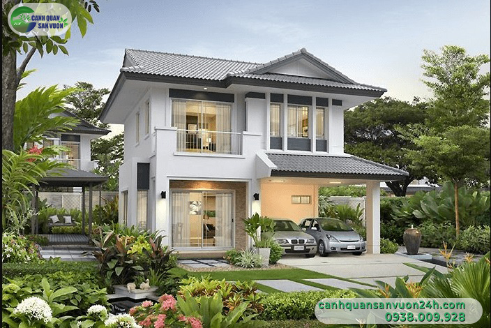 Top mẫu biệt thự nhà vườn nghỉ dưỡng đang được yêu thích hiện nay 1 Biet Thu Nha Vuon 2