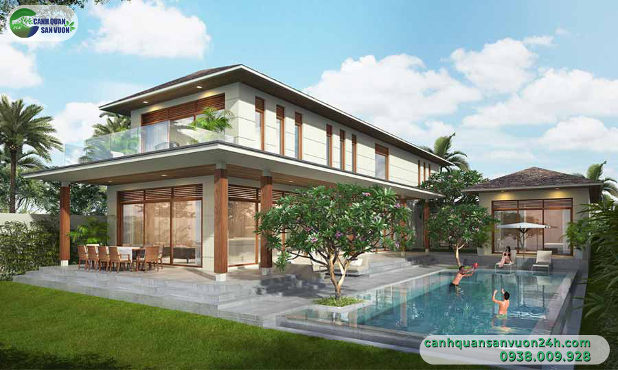 Top mẫu biệt thự nhà vườn nghỉ dưỡng đang được yêu thích hiện nay 2 Biet Thu Nha Vuon 3