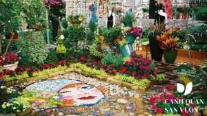 mosaic san vuon 1