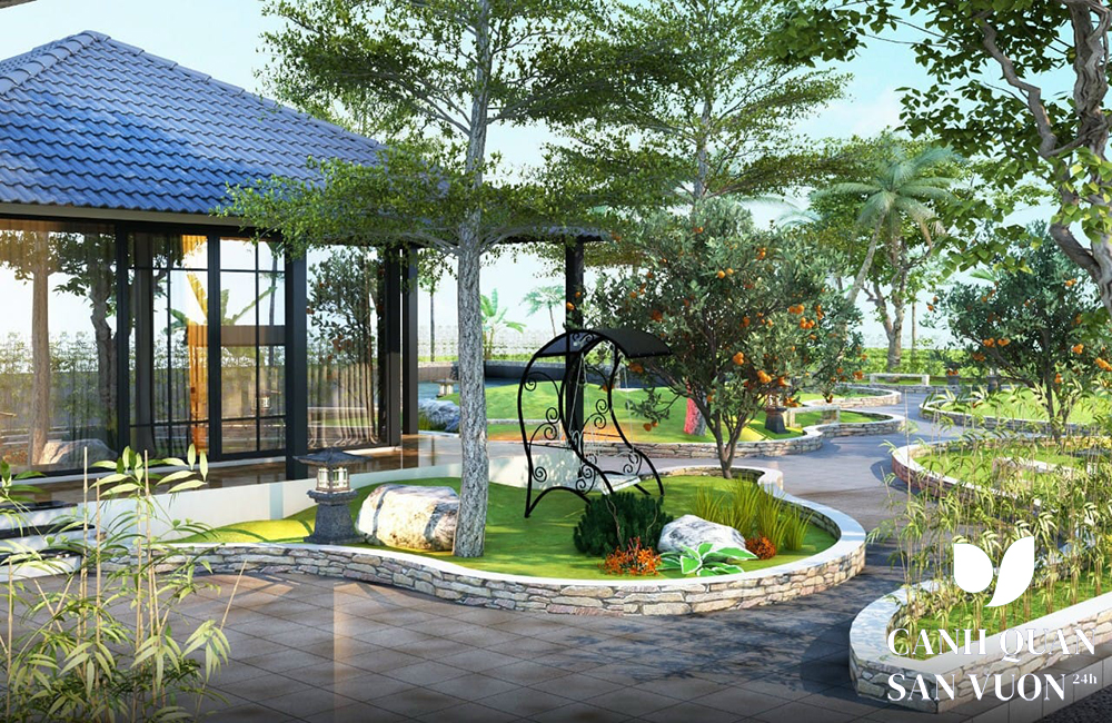 Thi công sân vườn Cần Thơ thời thượng, mới mẻ đầy thu hút 4 thi cong san vuon can tho 5